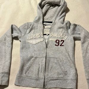 Grey Abercrombie Zip-up